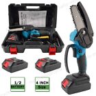 Mini Handheld Electric Chainsaw Kit Cordless Tree Pruning Gardening Rechargeable
