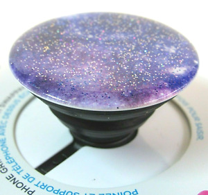 PopSockets Phone Grip Stand Purple Glitter Nebula PopGrip PopSocket