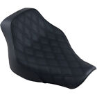 Saddlemen Renegade Solo Seat - Lattice Stitched - FLST (Black) 818-33-002LS (For: Harley-Davidson Deluxe)