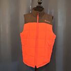 Ariat Crius Mens Size Large Orange Concealed Carry Vest Insulated Puffer Vest