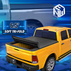 For 09-22 Ram 1500-3500 6.5' Bed Vinyl Soft Tri-Fold Tonneau Cover w/Fix Clamps (For: Dodge Ram 2500)