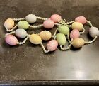 Glittery Pastel Easter Egg And Connecting Beads Garland-  Easter Home Decor 6ft