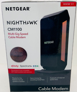NETGEAR Nighthawk Multi-Gig Cable Modem (CM1100) - Compatible With All Cable