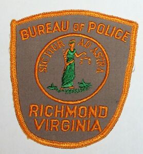 Very Old RICHMOND BUREAU OF POLICE Virginia Capital City PD VA Vintage Worn #8