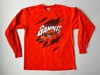 Buffalo Bandits Lacrosse Y2K Mens Sz Large Long Sleeve T Shirt Orange GUC