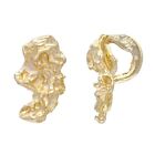 14k Yellow Gold Solid Small Nugget Free Form Charm Pendant 0.6 grams