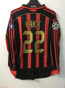 Retro Vintage 06/07 AC Milan UCL Football/Soccer Jersey - #22 Kaka (Long Sleeve)