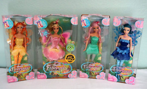 New Barbie Fairytopia 4 Dolls Complete Set * Elina * Dandelion * Dahlia & Azura