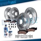 Front Rear DRILLED Brake Rotors Ceramic Pads for 1999 2000 Honda Civic Si Coupe (For: 2000 Civic Si)