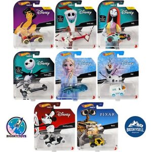 HOT WHEELS 2021 ANIMATION CHARACTER CARS (T) DISNEY - Pick and choose!!