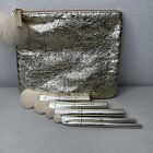Mac Silver Snowball 5 Brush Set Travel Size With Travel Case