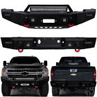 Vijay Fit 2011-2014 Silverado 2500 Black Front and Rear Bumper with LED Lights