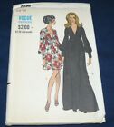 Vintage Vogue Sewing Pattern #7630 Misses One Piece Gown 2 Lengths Size 14 Uncut