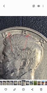 1972 D Kennedy Half Dollar Off Center Mint Error