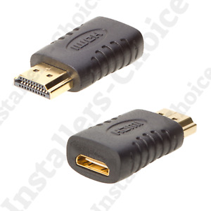 HDMI Male to Mini HDMI Female Converter Adapter Gold Plated for PC Monitor HDTV