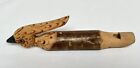Vintage Swiss whistle Wooden Hand Carved Bird Whistle Made in Switzerland - 7 in