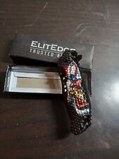 elite edge pocket knife Clown Design With Box