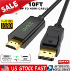 10FT Display Port to HDMI Cable DP Adapter Converter Audio Video PC HDTV 1080P A
