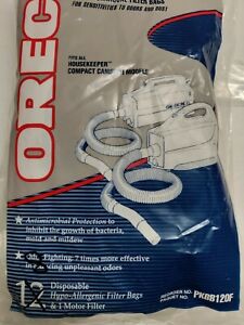 Oreck Bags PKBB12OF Odor Fighting Hypo-Allergenic Open Pkg(8pc) Brand New Sealed