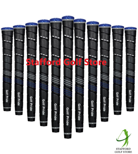 New Golf Pride CP2 Wrap Golf Grips Undersize/Standard/Midsize/Jumbo Black/Blue