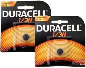 2 Pcs Duracell 2L76 1/3N CR1-3N DL1/3N K58L 3V Lithium Battery GENUINE