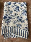 Vintage Waverly Delft Blue/White Arbor Rose Petticoat Fairfield Valance  72”x15”