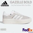 Adidas Originals GAZELLE BOLD Gray Two/Footwear White HQ6893 Women shoes NEW!