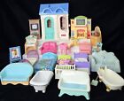 VINTAGE FISHER-PRICE LOVING FAMILY LOT PET SHOP PLAYSET & FURNITURE. ACCESSORIES