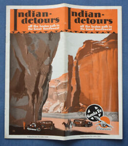 New ListingSanta Fe Railway 1933 Indian Detours -Petrified Forest -AT&SF -EXC