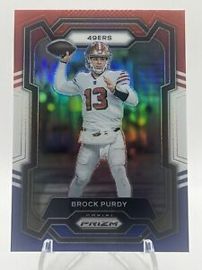 New Listing2023 Panini Prizm Brock Purdy #266 Red White Blue Refractor 49ers