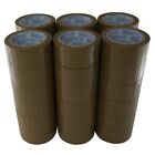 24 Rolls Carton Sealing Brown Packing Tape Box Shipping 1.8 mil 3