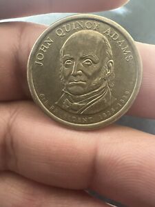 2008-D $1 John Quincy Adam’s  Dollar Coin Upside down Letters