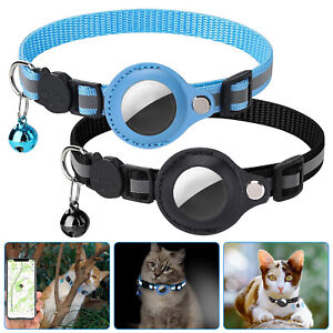 Reflective Cat Collar Integrated GPS Bell Safety Elastic Band Tracker for Puppy