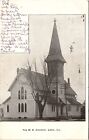 Antique Postcard Lena Illinois Methodist Episcopal Church Stephenson Freeport