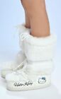 HELLO KITTY x FOREVER 21  FLUFFY COZY WARM FAUX FUR WHITE SNOW WINTER MOON BOOTS