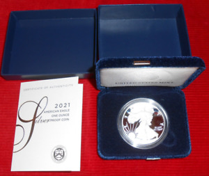 2021 AMERICAN SILVER EAGLE ONE OUNCE SILVER PROOF COIN UNITED STATES MINT