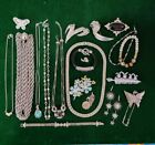 Vintage Silver Tone Jewelry Lot Contain Sterling- 20 Pcs