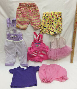 Girl Clothes 12 Months Rompers Garanimals Shirt Shorts Circo Swimsuit Lot of 7