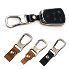Car Keychain For Men Women Key Chain Genuine Leather Ring Keyring Metal Holder