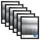 8x10 Linear Gallery Wall Picture Frame, Black, Set of 6
