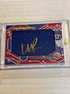2022 PANINI ELEMENTS WAN’DALE ROBINSON 52/99 ROOKIE NEON SIGNS PATCH AUTO GIANTS