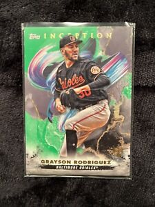 2023 Topps Inception GRAYSON RODRIGUEZ RC Rookie Green Parallel SP Orioles QTY