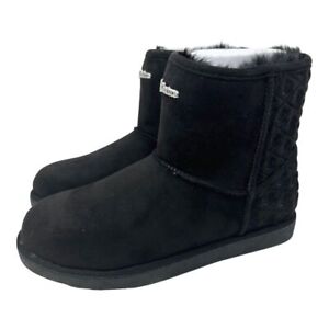 Juicy Couture Women's Cozy Winter Boots Stylish Slip-Ons Insulated Fur Lining