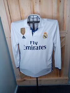 Real Madrid 2016  Jersey Sergio Ramos #4 Long Sleeve Size Large Snags Read