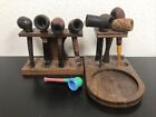 Vintage LOT-8 Tobacco Pipes & 2 Stands Imported Briar/Beuscher’s Missouri & More
