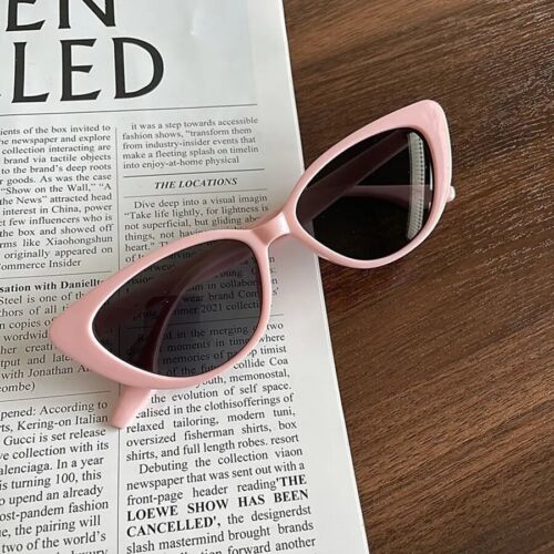 2 PCS Premium Pink Women Cat Eye Sunglasses Retro