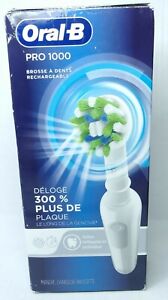 New ListingOral-B Pro 1000 Electric Toothbrush Deep Cleaning-WHITE-NEW in OPEN BOX!