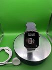 Apple Watch Series 8 45mm Stainless Steel Case Graph-Midnight Sport Band-GPs+LTE