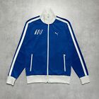 Puma ITALIA 10 Vintage Training Football Soccer Track Jacket Blue Men’s Size S