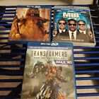 3D Blu Ray Lot The Hobbit An Unexpected Journey Men In Black 3 Transformers